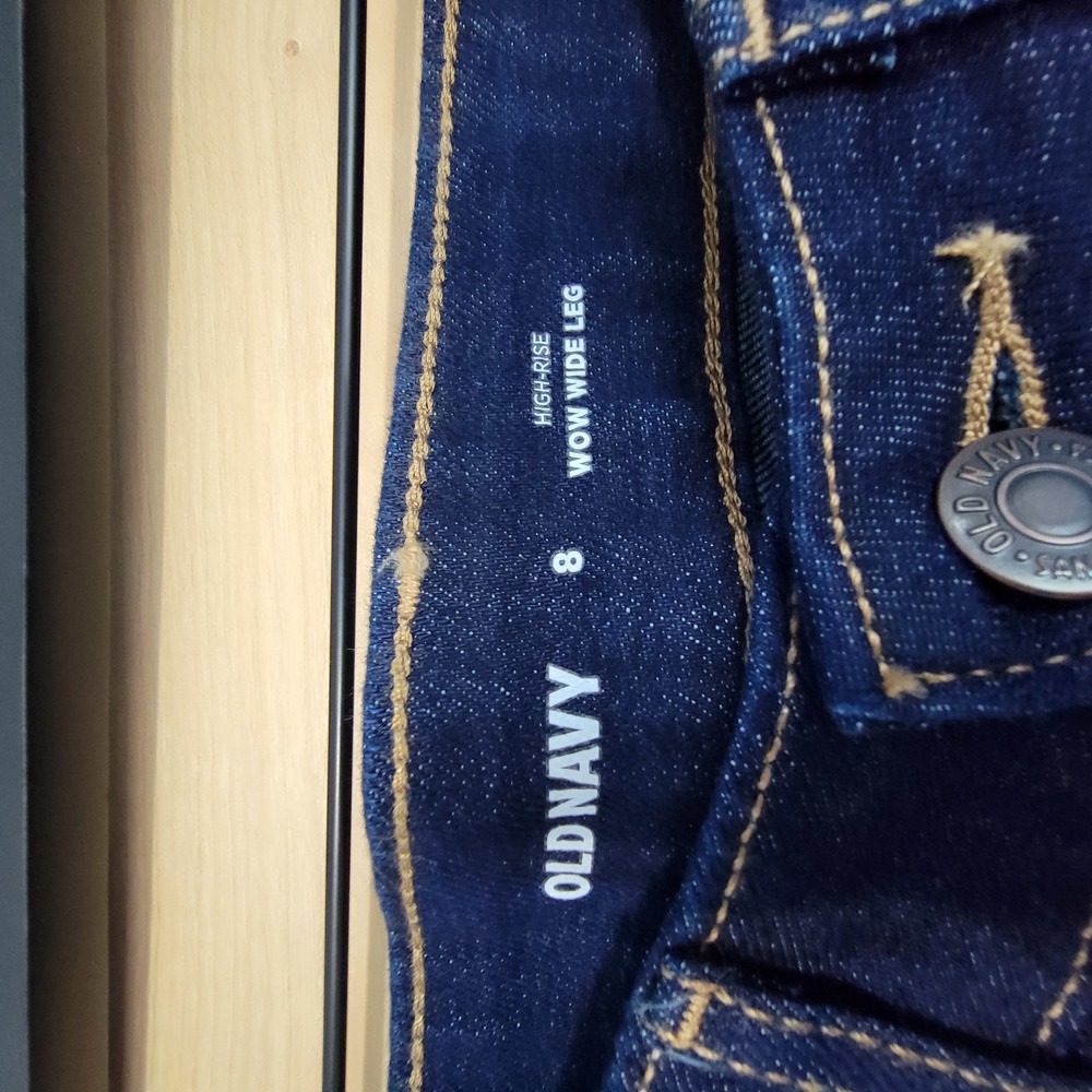 Old Navy | Jeans | Womens | High-Rise | 8 | Wide Leg | Blue - Picture 2 of 3